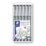 STAEDTLER Pigment Liner 308, 4 + 2 kpl