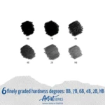 STAEDTLER Mars Lumograph -piirustuskynät, 6 kpl – Degree