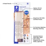STAEDTLER mars lumograph pastellikynät, 6 kpl – P-SBK6
