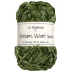 Go Handmade Bohéme Velvet Dobbelt 17671 Lime