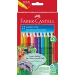 Faber-Castell Jumbo Grip akvarelli kolmio 12 kpl