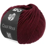 Lana Grossa Cool Wool 2124 Tumma ruusunpunainen