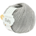 Lana Grossa Cool Wool Baby 206 Vaaleanharmaa meleerattu