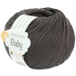 Lana Grossa Cool Wool Baby 334 Tummanharmaa meleerattu