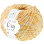 Lana Grossa Cool Wool Baby 374 Sitruksenkeltainen/Keltainen/Turkoosi/Keväänvihreä