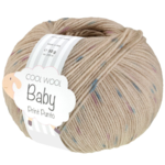 Lana Grossa Cool Wool Baby 371 Vaaleabeige/Turkoosi/Liila