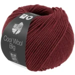 Lana Grossa Cool Wool Big 1700 Viininpunainen meleerattu