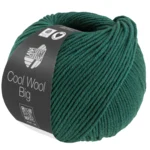 Lana Grossa Cool Wool Big 1705 Tummanvihreä meleerattu