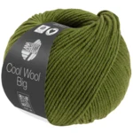 Lana Grossa Cool Wool Big 1706 Oliivinvihreä meleerattu
