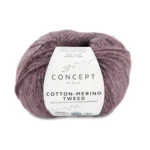 Katia Cotton-Merino Tweed 509 Erittäin tumma ruusu