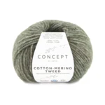 Katia Cotton-Merino Tweed 511 Musta vihreä