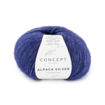 Katia Alpaca Silver 283 Tummansininen–hopea