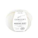 Katia Concept Merino Baby 001 Valkoinen