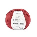 Katia Concept Merino Baby 094 Vadelmanpunainen