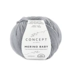 Katia Concept Merino Baby 070 Vaaleanharmaa