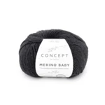 Katia Concept Merino Baby 162 Tummanharmaa