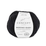 Katia Concept Merino Baby 002 Musta