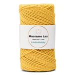 LindeHobby Macrame Lux, Rope Yarn, 2 mm 07 Keltainen