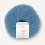 Sandnes Tynn Silk Mohair 6042 Tumma taivaansininen