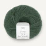 Sandnes Tynn Silk Mohair 8581 Syvä metsänvihreä