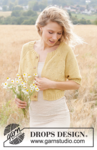 249-20 Dandelion Heart Cardigan by DROPS Design