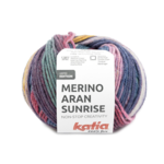 Katia Merino Aran Sunrise 306 Fuksia-Sininen-Okrankeltainen