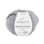 Katia Concept Merino Sport 400 Vaaleanharmaa