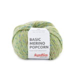 Katia Basic Merino Popcorn 202 Salvia-monivärinen