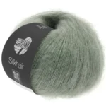 Lana Grossa Silkhair 105 Harmaanvihreä
