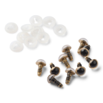 HobbyArts Turvasilmät, Beige, 5 paria 10 mm