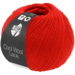 Lana Grossa Cool Wool Lace 68 Kirkkaanpunainen