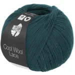 Lana Grossa Cool Wool Lace 69 Tumma petrooli