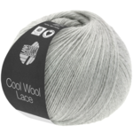 Lana Grossa Cool Wool Lace 27 Vaaleanharmaa