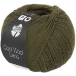 Lana Grossa Cool Wool Lace 70 Vihreänruskea