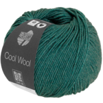 Lana Grossa Cool Wool Mélange 1425 Tummanvihreä meleerattu