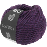 Lana Grossa Cool Wool Mélange 1403 Tummavioletti meleerattu