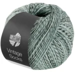 Lana Grossa Vintage Socks 1004 Vaaleanharmaa/keskiharmaa/tummanharmaa meleerattu