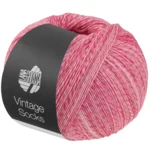 Lana Grossa Vintage Socks 1022 Vaaleanpunainen/pinkki meleerattu