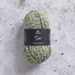 Svarta Fåret Sox 50 g 002 Lime teräksenharmaa