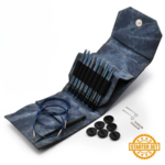 LYKKE Vaihdettavat Pyöröpuikotsetti Indigo, Starter Set, Sininen, 13 cm