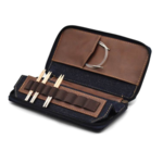 LYKKE Oxford -kotelo vaihdettaville pyöröpuikoille, 9 cm Suklaa