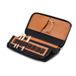 LYKKE Oxford -kotelo vaihdettaville pyöröpuikoille, 9 cm Vaaleanruskea