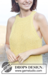 258-19 Sunbeam Shine Top by DROPS Design