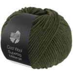 Lana Grossa Cool Wool Superbig 228 Lodenvihreä meleerattu