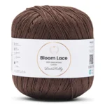 LindeHobby Bloom Lace Mercerized Cotton 08 Tummanruskea