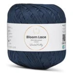 LindeHobby Bloom Lace Mercerized Cotton 17 Laivastonsininen