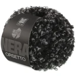 Lana Grossa Orsetto 106 Musta/Harmaa