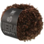 Lana Grossa Orsetto 103 Ruskea/Musta