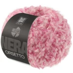 Lana Grossa Orsetto 101 Pinkki/Luonnonvalkoinen