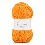 LindeHobby Fuzzy Chenille Gold Lurex 37 Oranssi